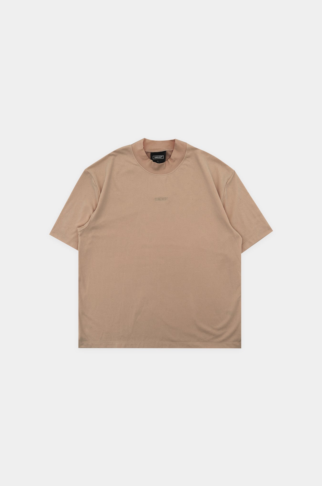 SKOOP® Basiks Mock Neck Shirt Sand - SKOOP Kommunity