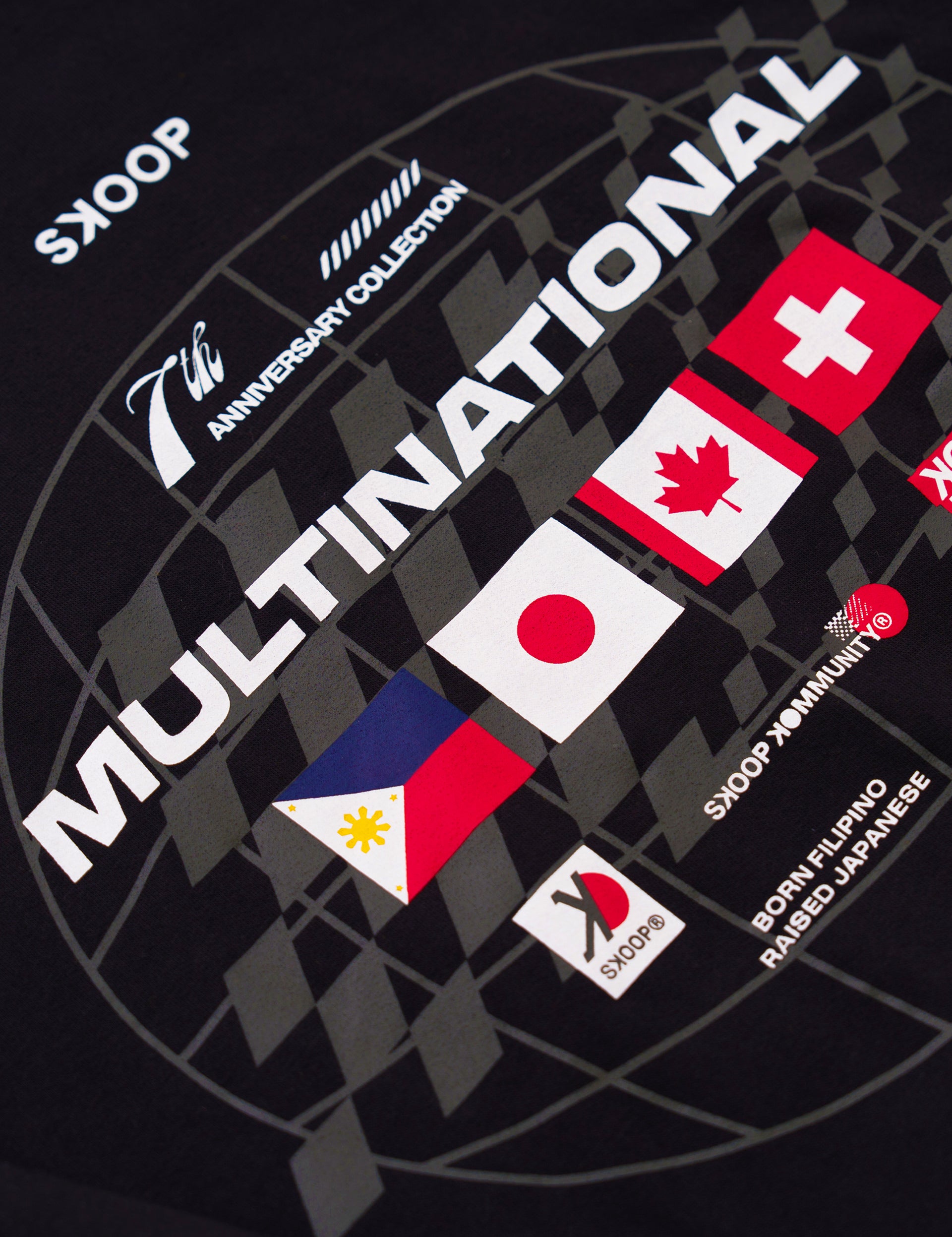 SKOOP® Hoodie Multinational V2 Black