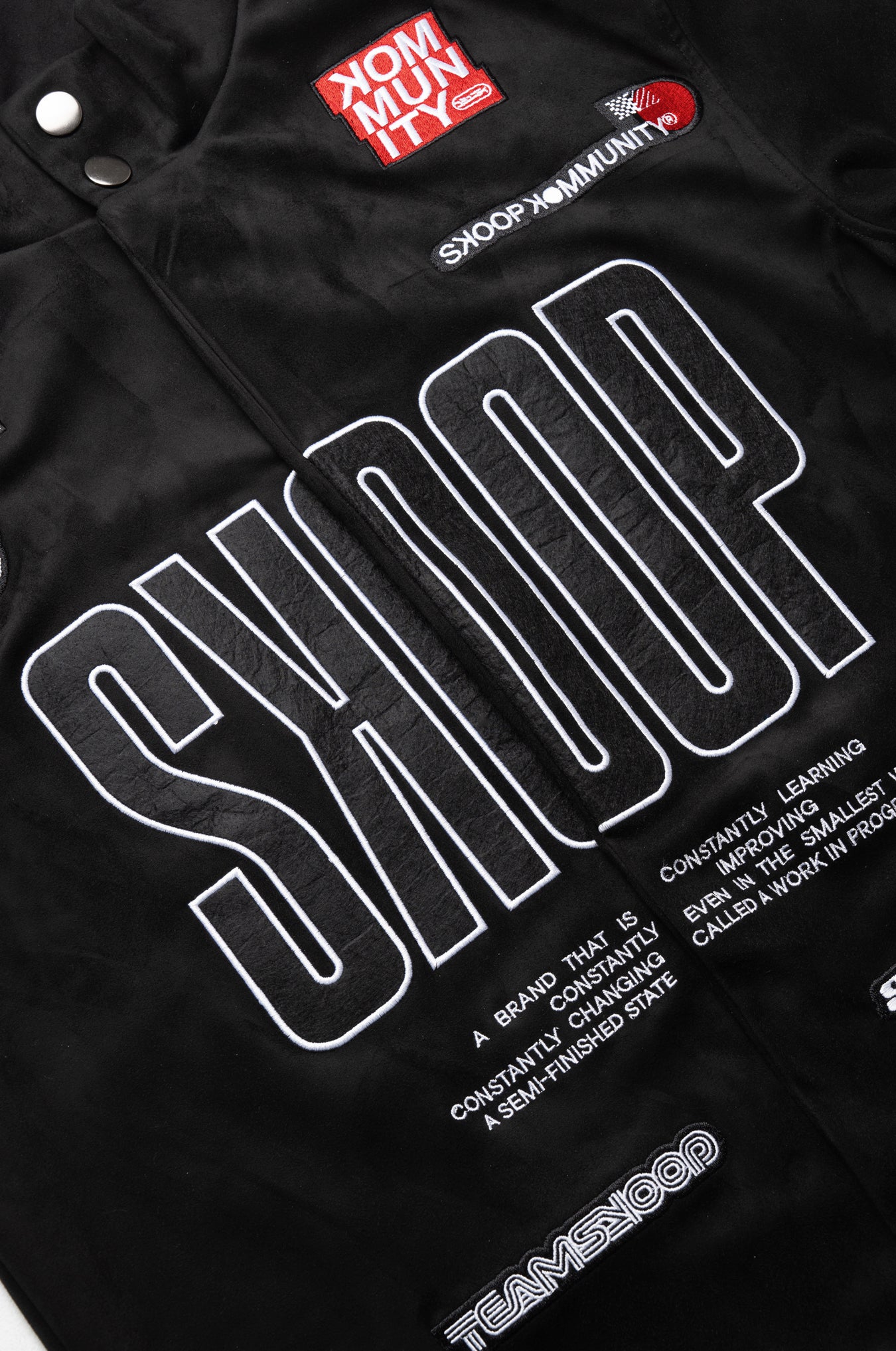 SKOOP® RT Suede Race Jacket Triple Black - SKOOP Kommunity