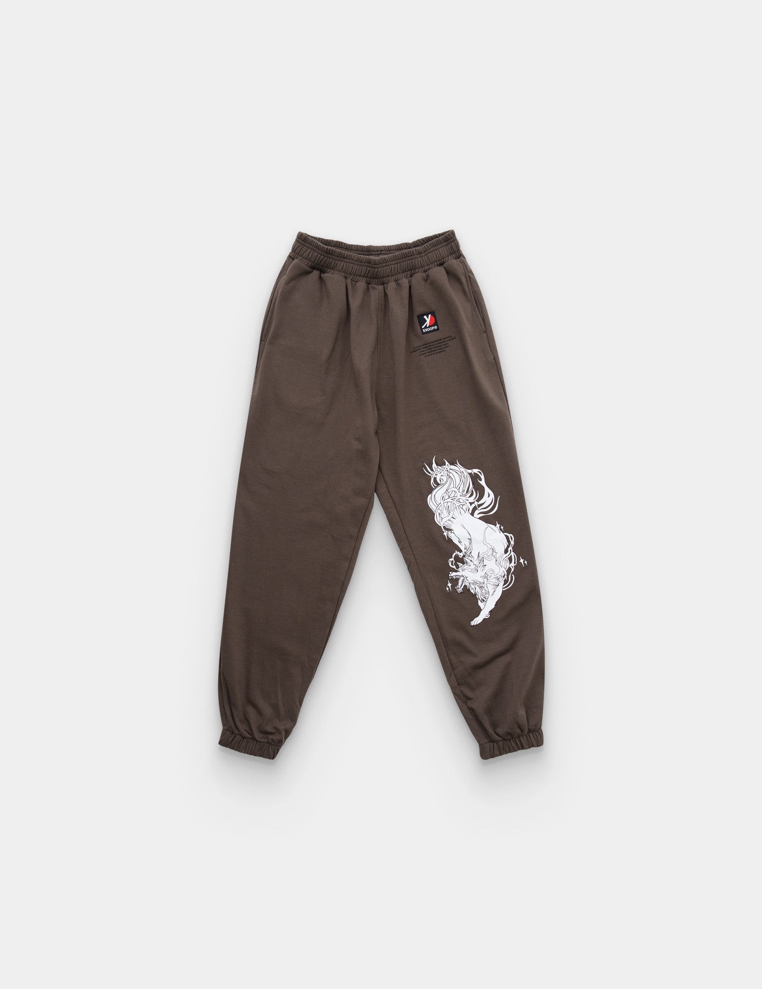 SKOOP® Sweatpants Wvlf Art Gray White