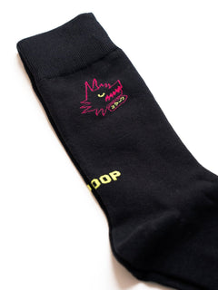JERZY2K Black Wolf Graphic Socks - SKOOP