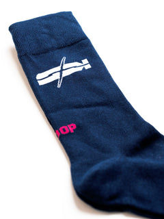 JERZY2K Navy Blue Graphic Socks - SKOOP