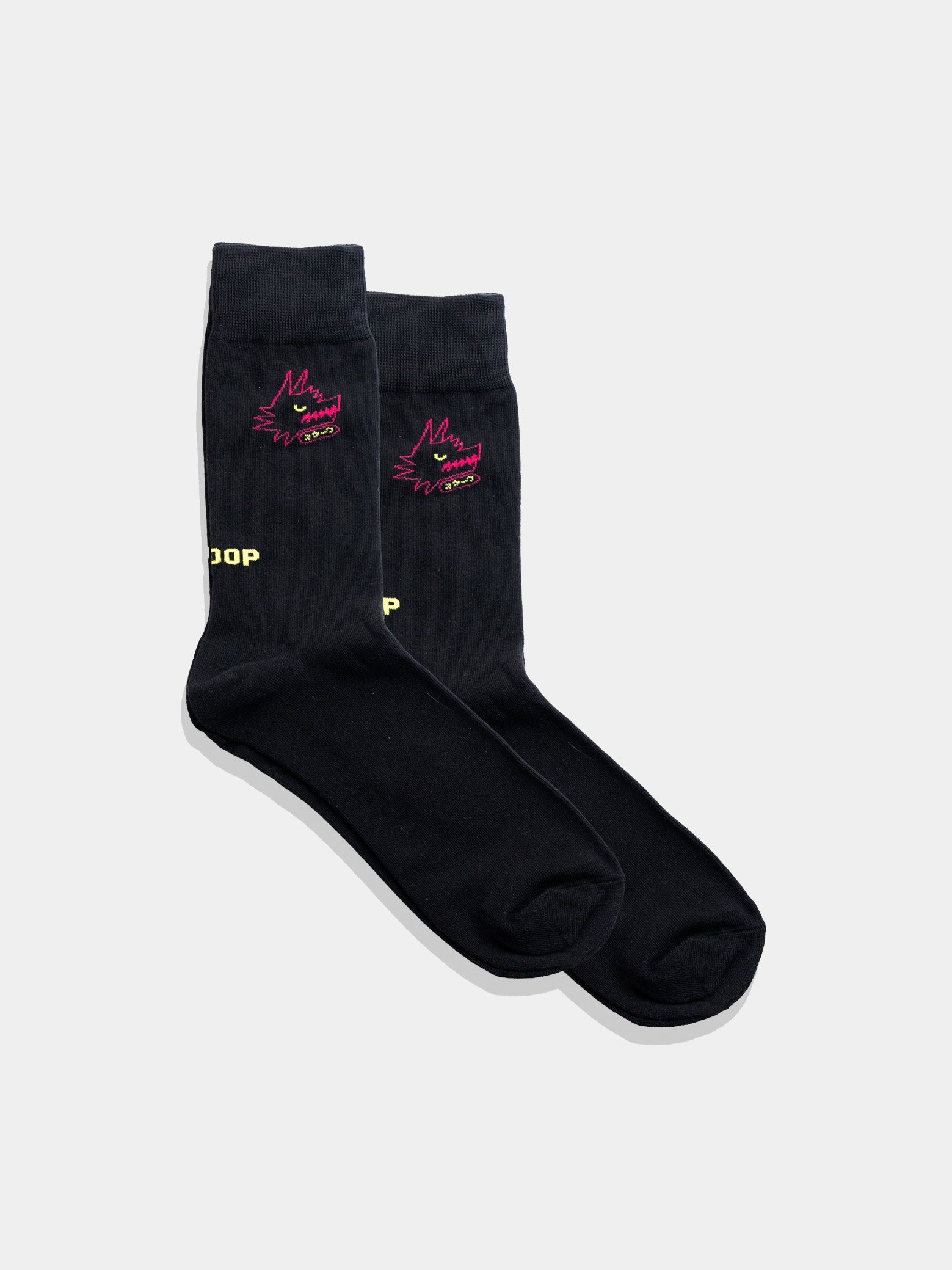 JERZY2K Black Wolf Graphic Socks