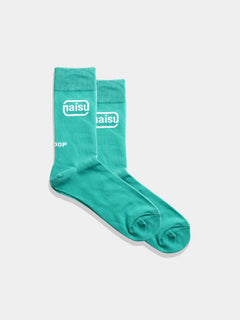 JERZY2K Teal Naisu Graphic Socks - SKOOP