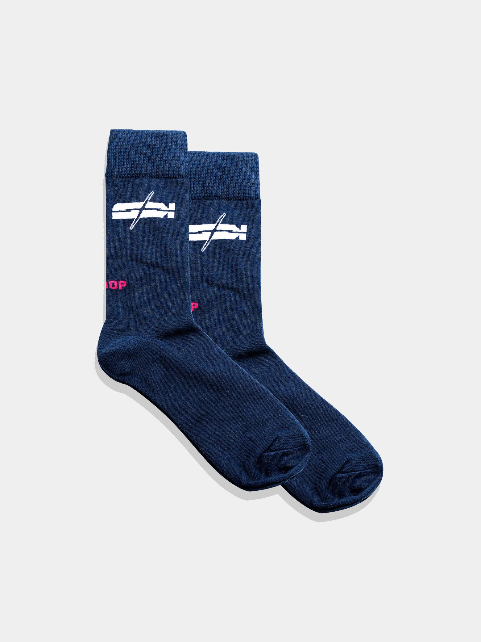 JERZY2K Navy Blue Graphic Socks