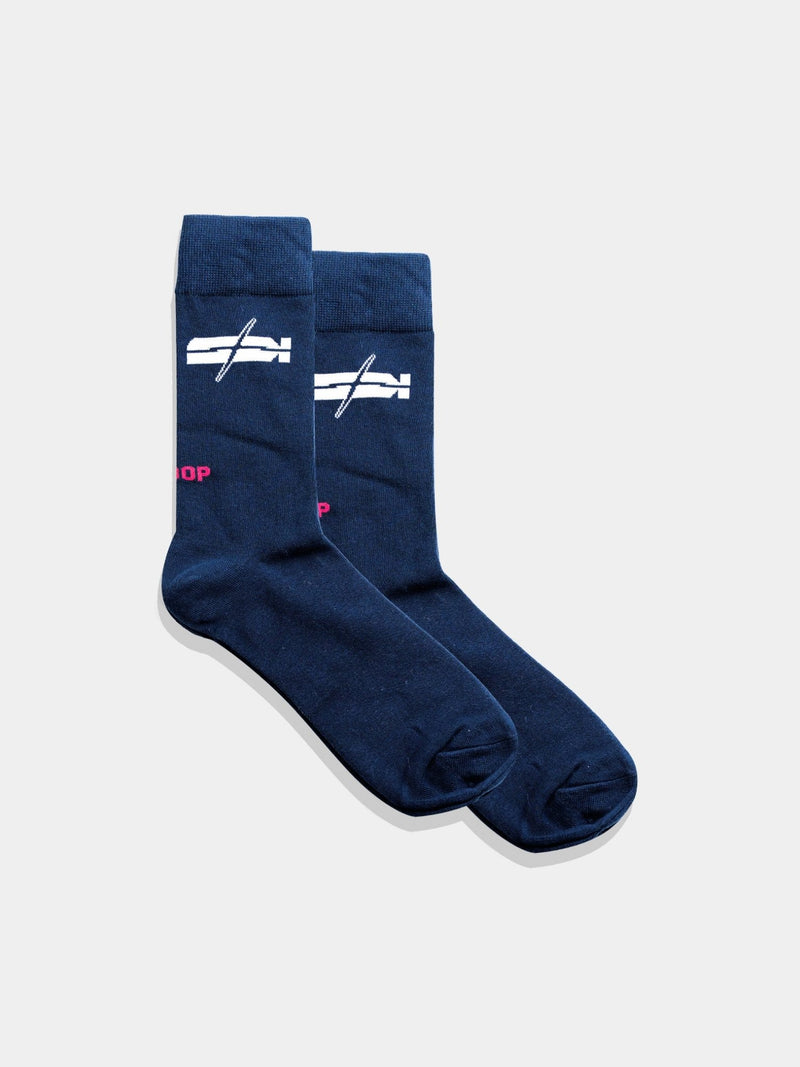 JERZY2K Navy Blue Graphic Socks - SKOOP