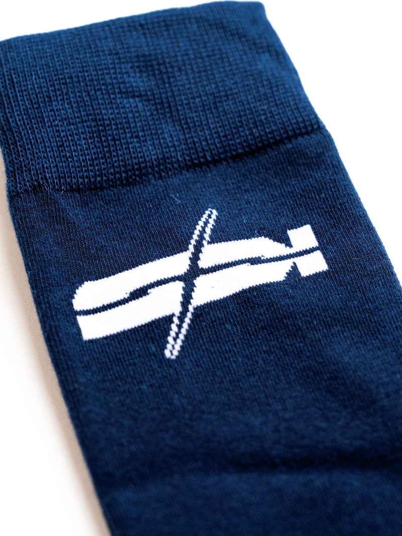 JERZY2K Navy Blue Graphic Socks - SKOOP