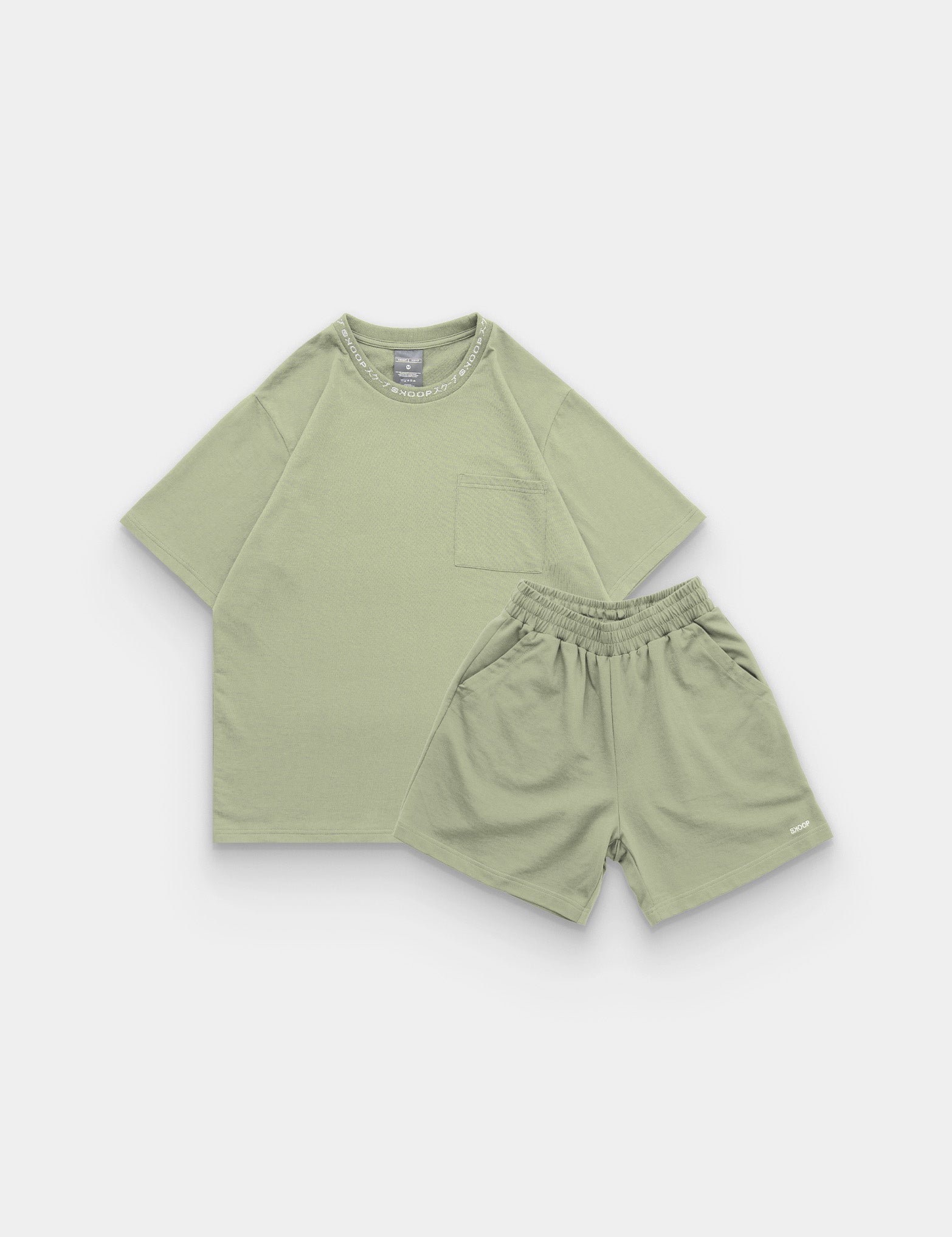 BASIKS Box Tee & Shorts Daisy Field Set
