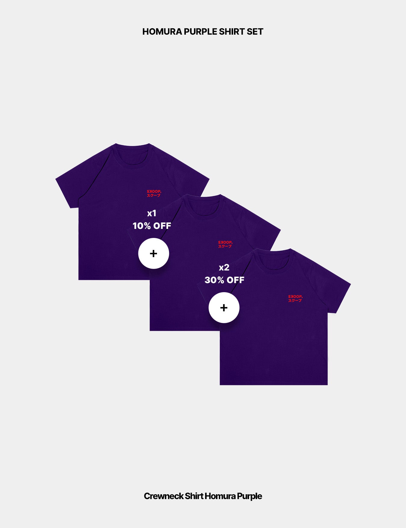 HOMURA PURPLE SHIRT SET