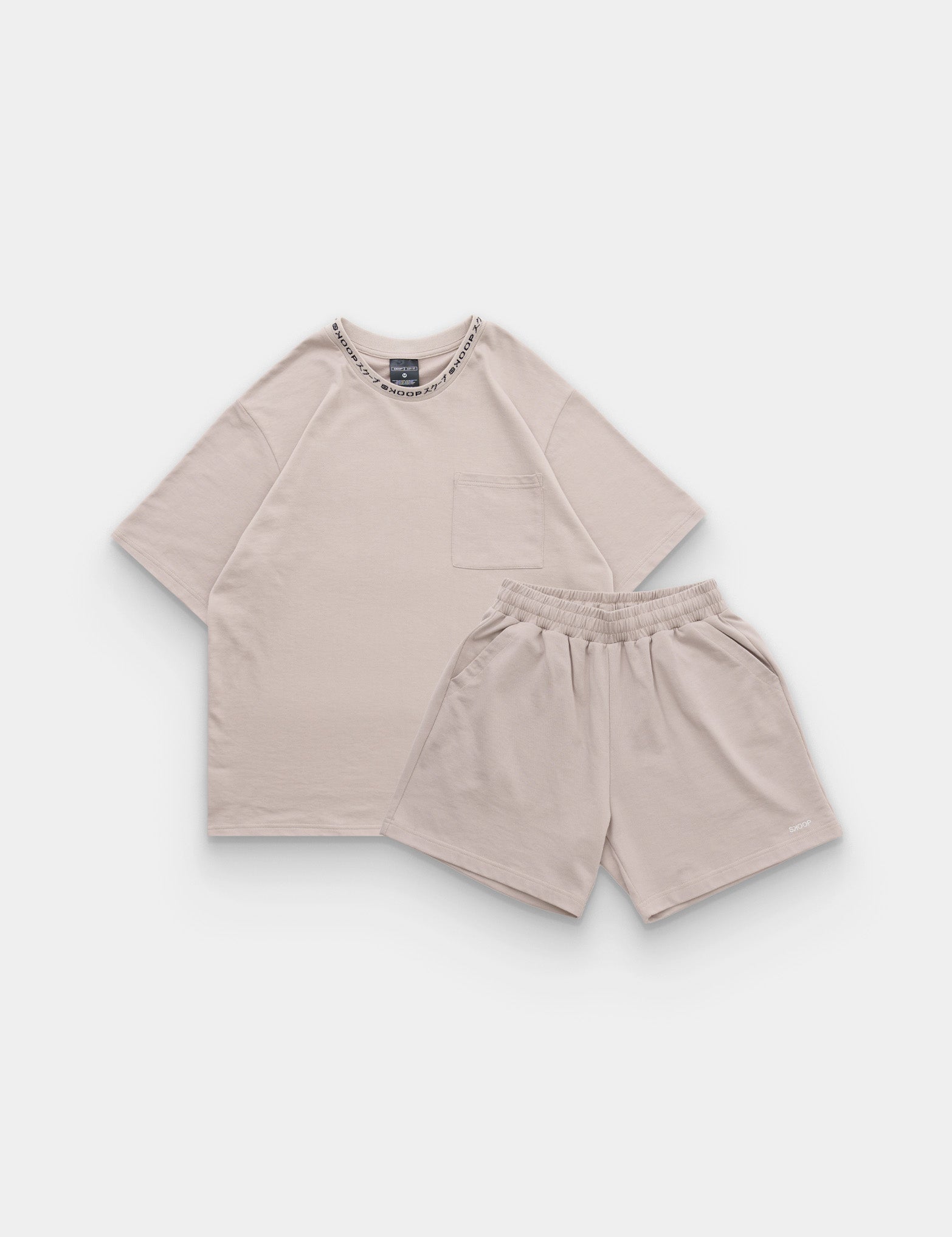 BASIKS Box Tee & Shorts Mist Set