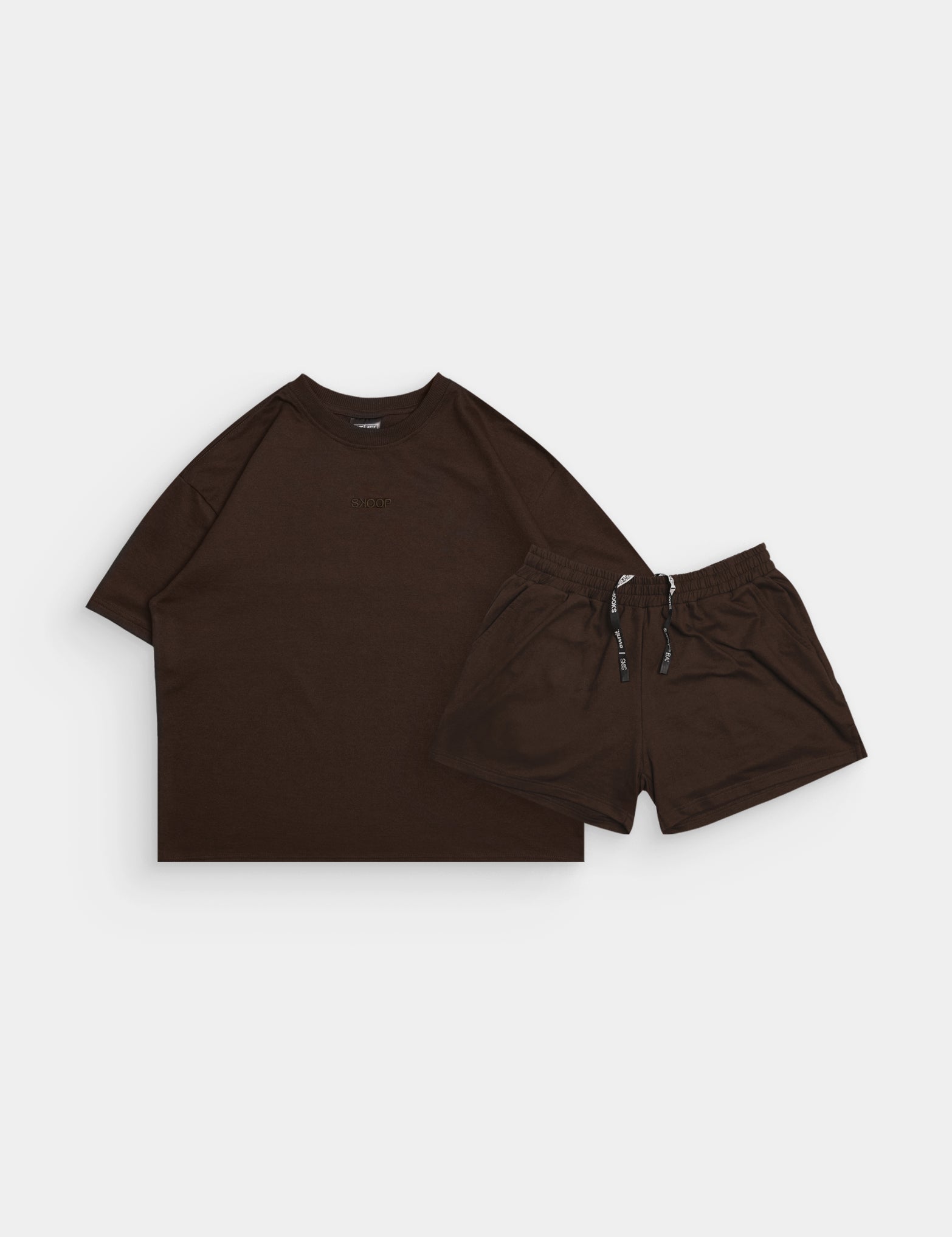 BASIKS Cropped Shirt & Sweat Shorts Wellwood Set