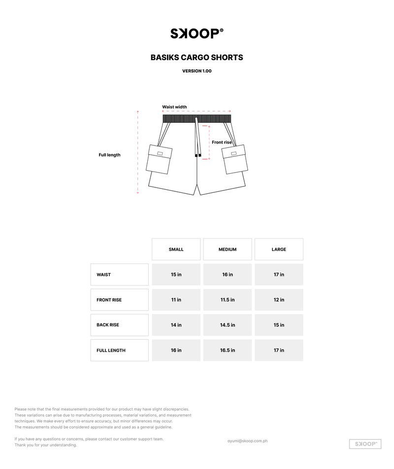SKOOP® Basiks Cargo Shorts Pearl - SKOOP