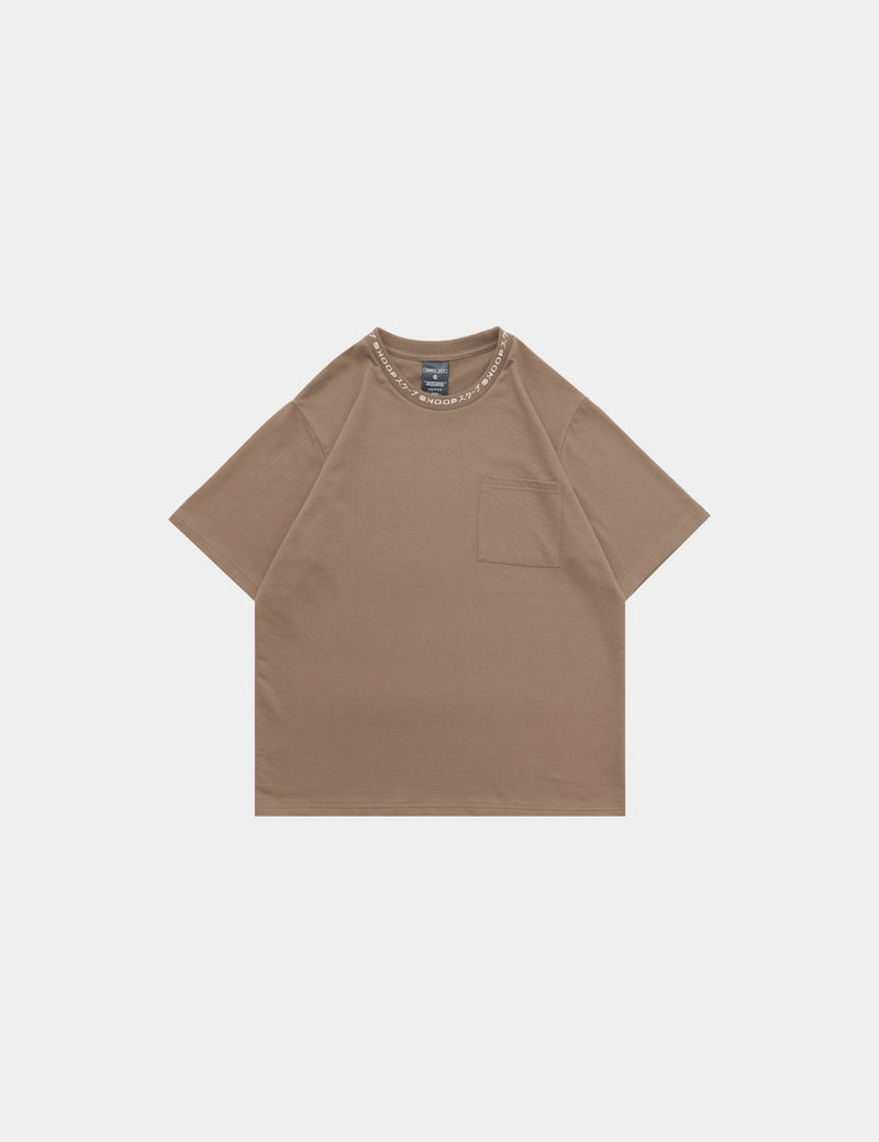 BASIKS Box Tee Taupe - SKOOP
