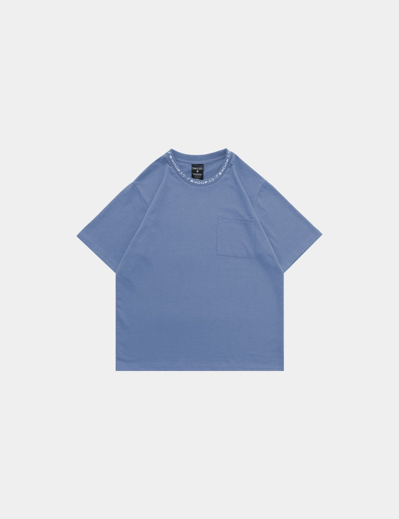 🎁 BASIKS Box Tee Ice Blue - SKOOP