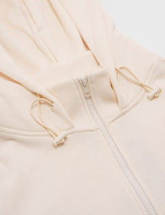 SKOOP® Basiks Oversized Zip Up Hoodie Bone White - SKOOP