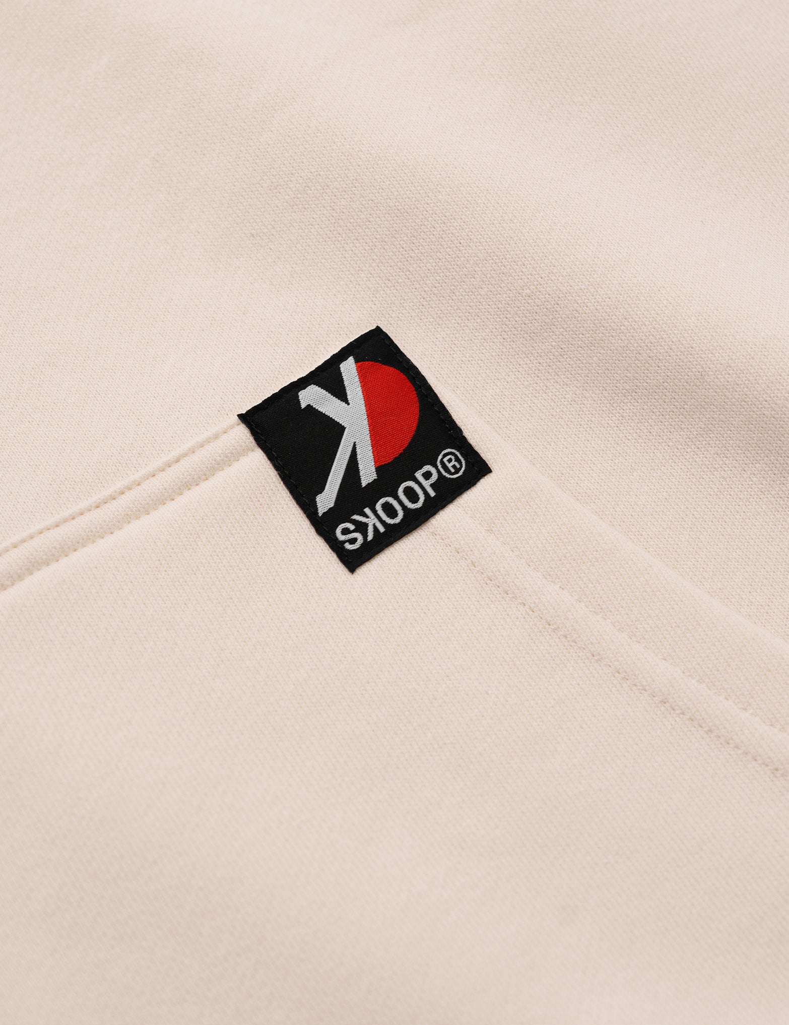 SKOOP® Basiks Oversized Zip Up Hoodie Bone White - SKOOP