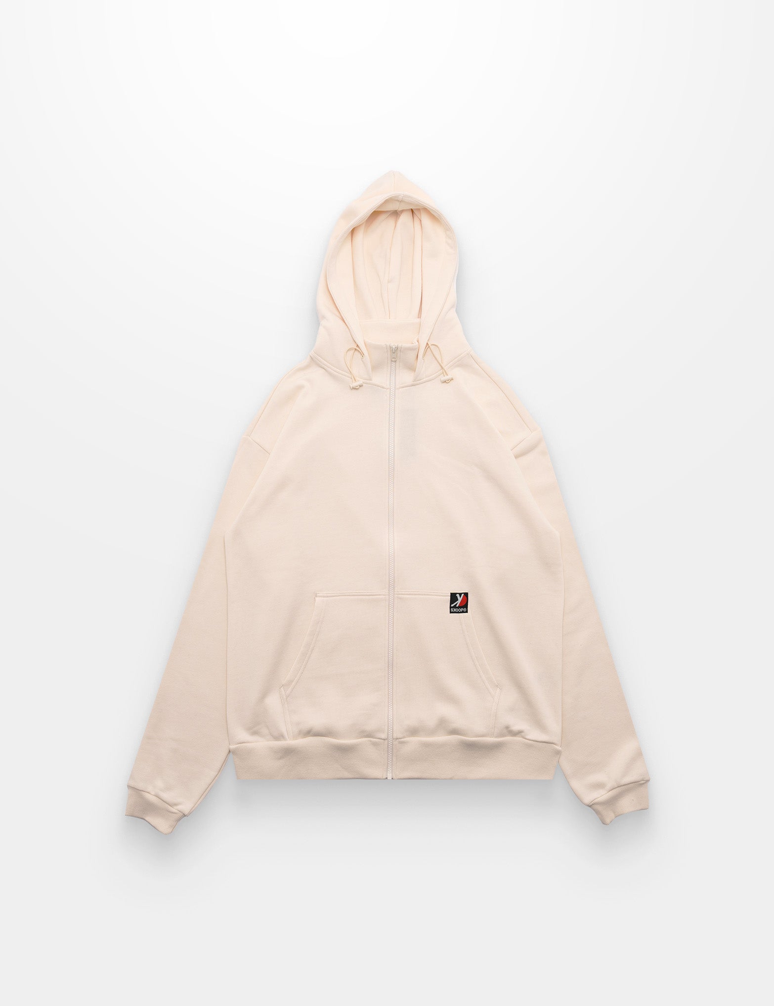 SKOOP® Basiks Oversized Zip Up Hoodie Bone White - SKOOP