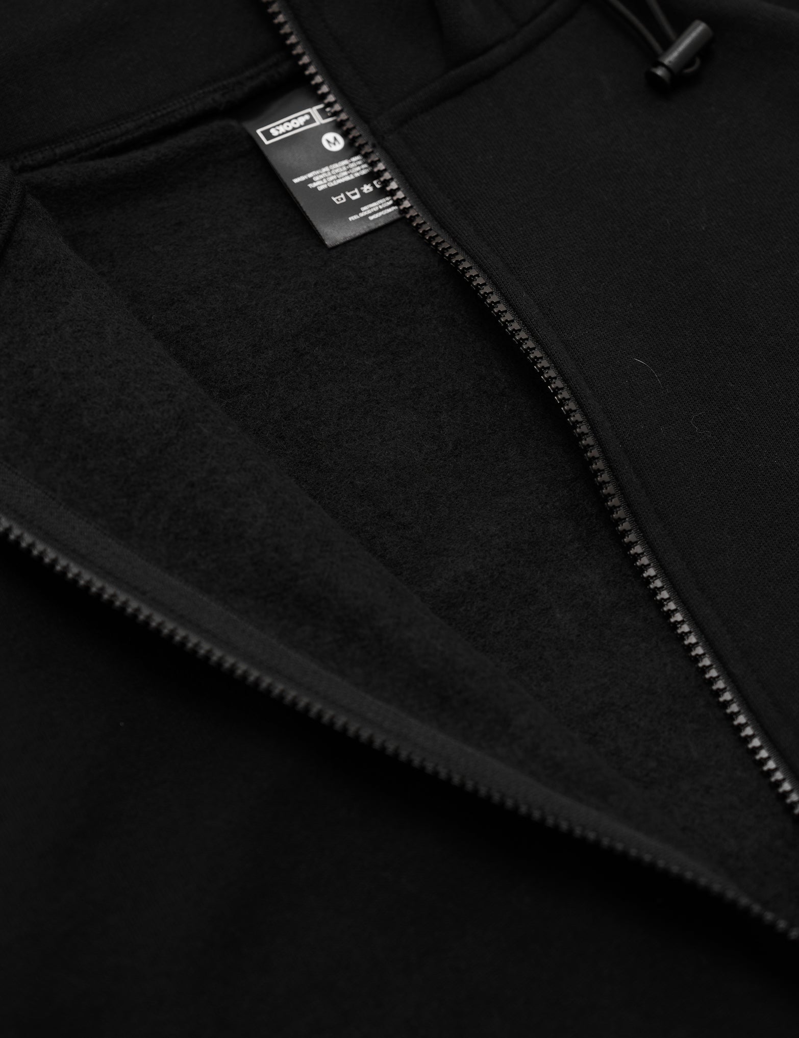 SKOOP® Basiks Oversized Zip Up Hoodie Onyx - SKOOP