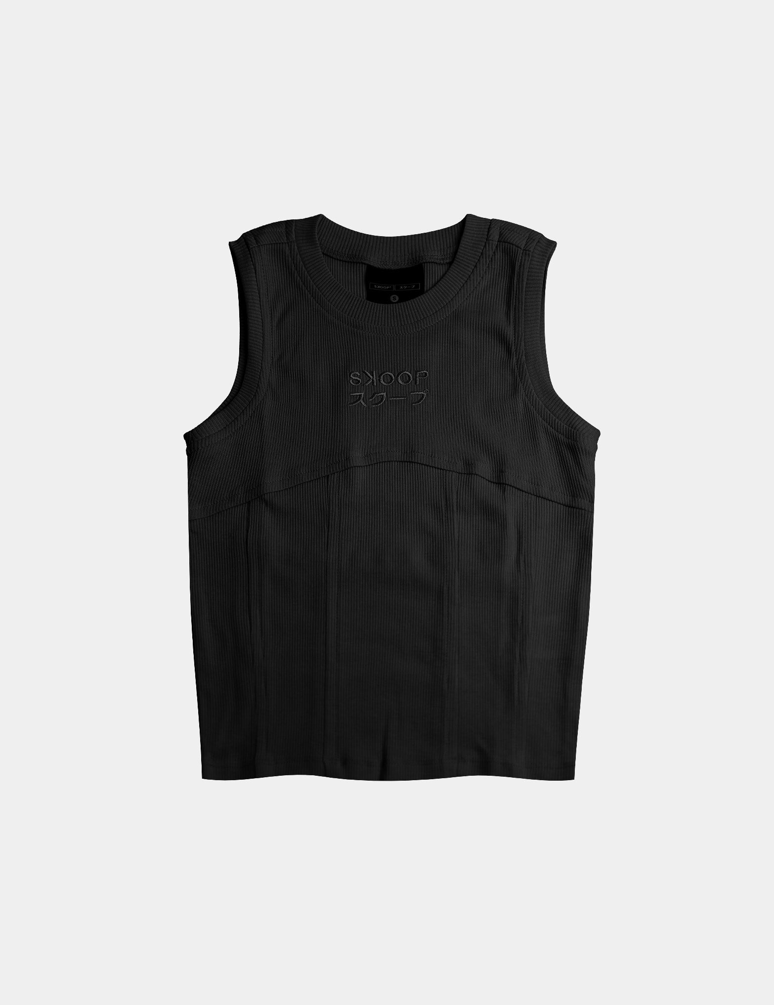BASIKS Women's Ribbed Tank Top Noir