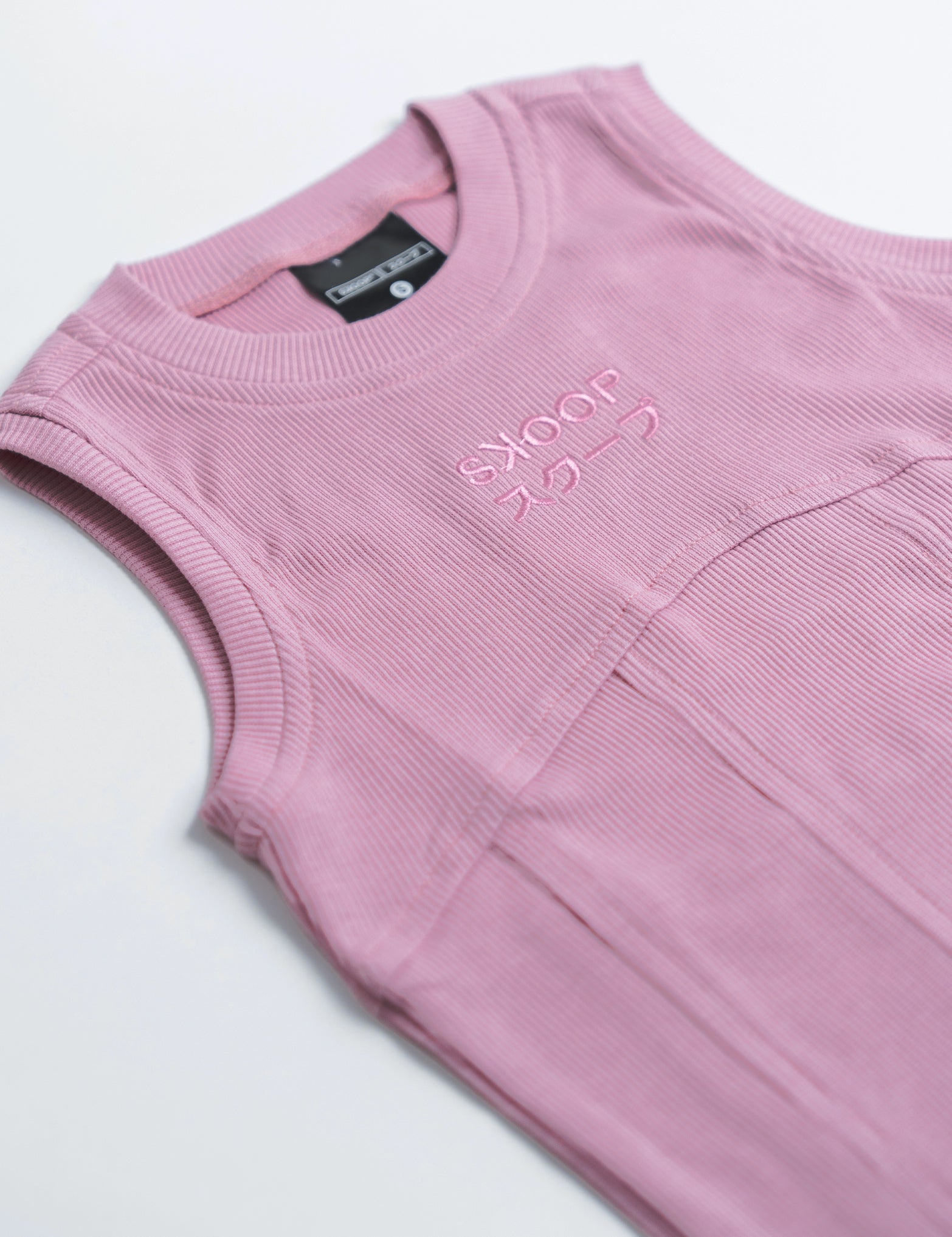 BASIKS Women's Ribbed Tank Top Rose