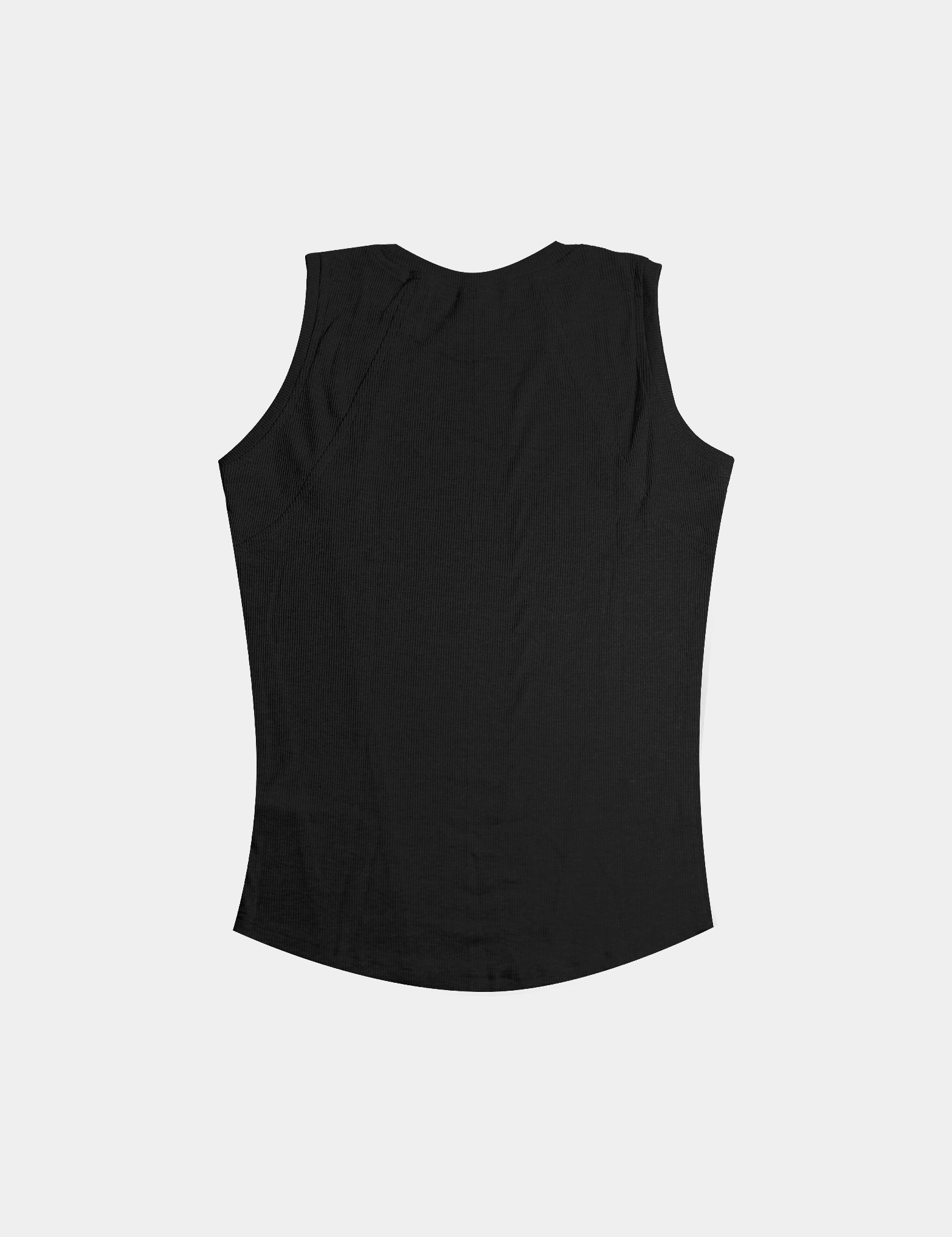 BASIKS Men's Ribbed Tank Top Noir - SKOOP