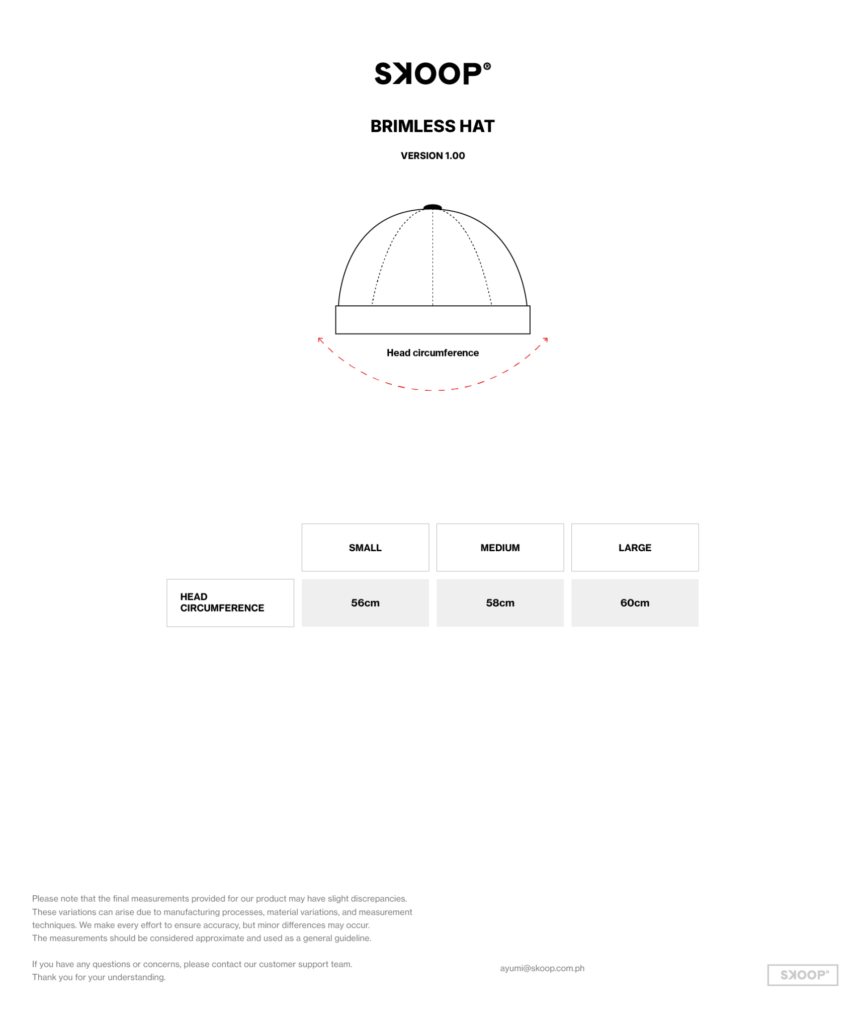 SKOOP® Brimless Cap Black - SKOOP