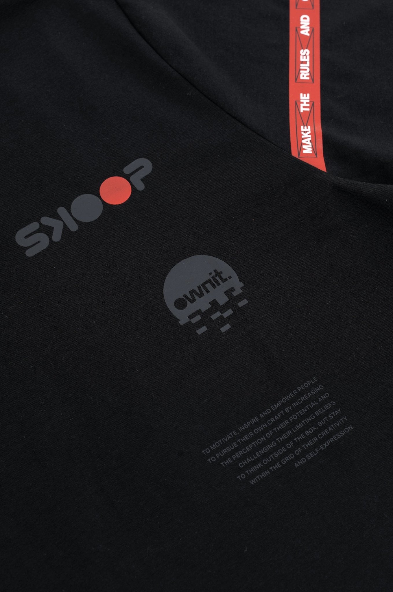 SKOOP® FILA Make The Rules Shirt Black - SKOOP