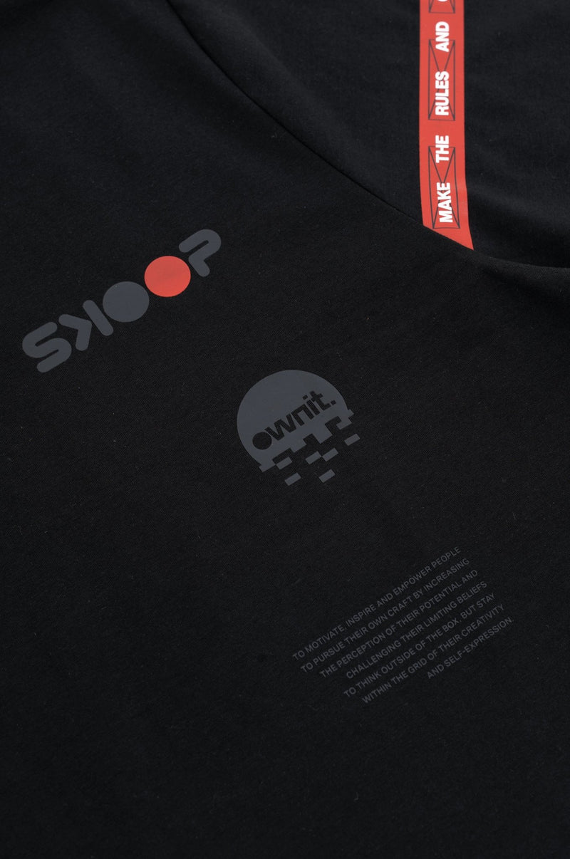 SKOOP® FILA Make The Rules Shirt Black - SKOOP