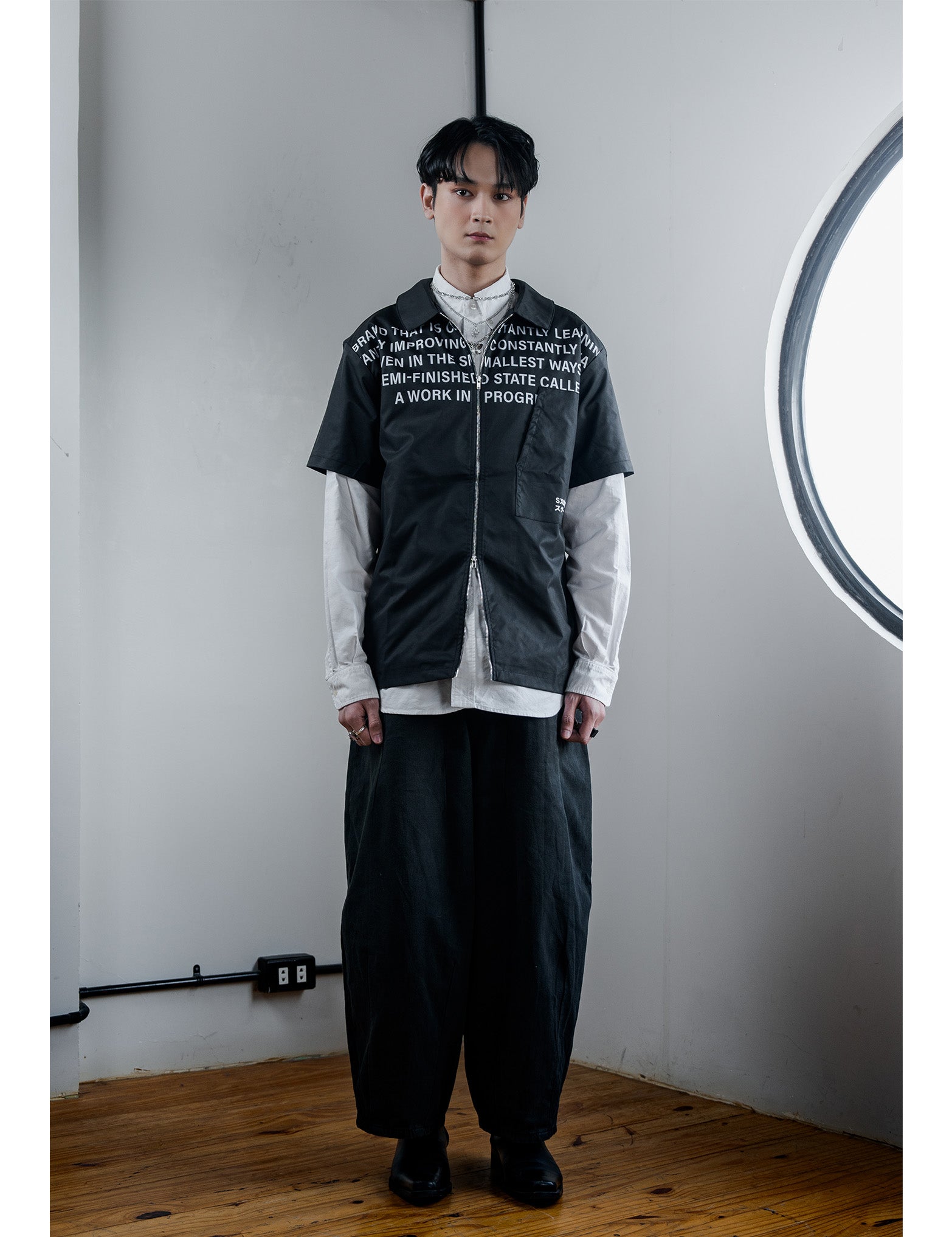 SKOOP® Takumi Two Way Zip Shirt Evergreen Black - SKOOP