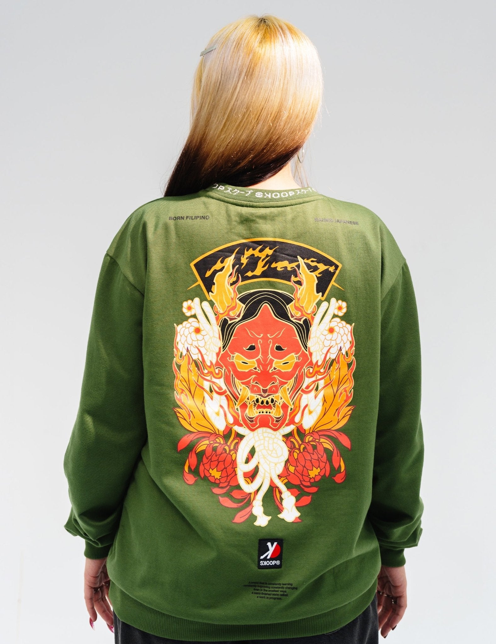 SKOOP® Sweater Hannya Olive - SKOOP