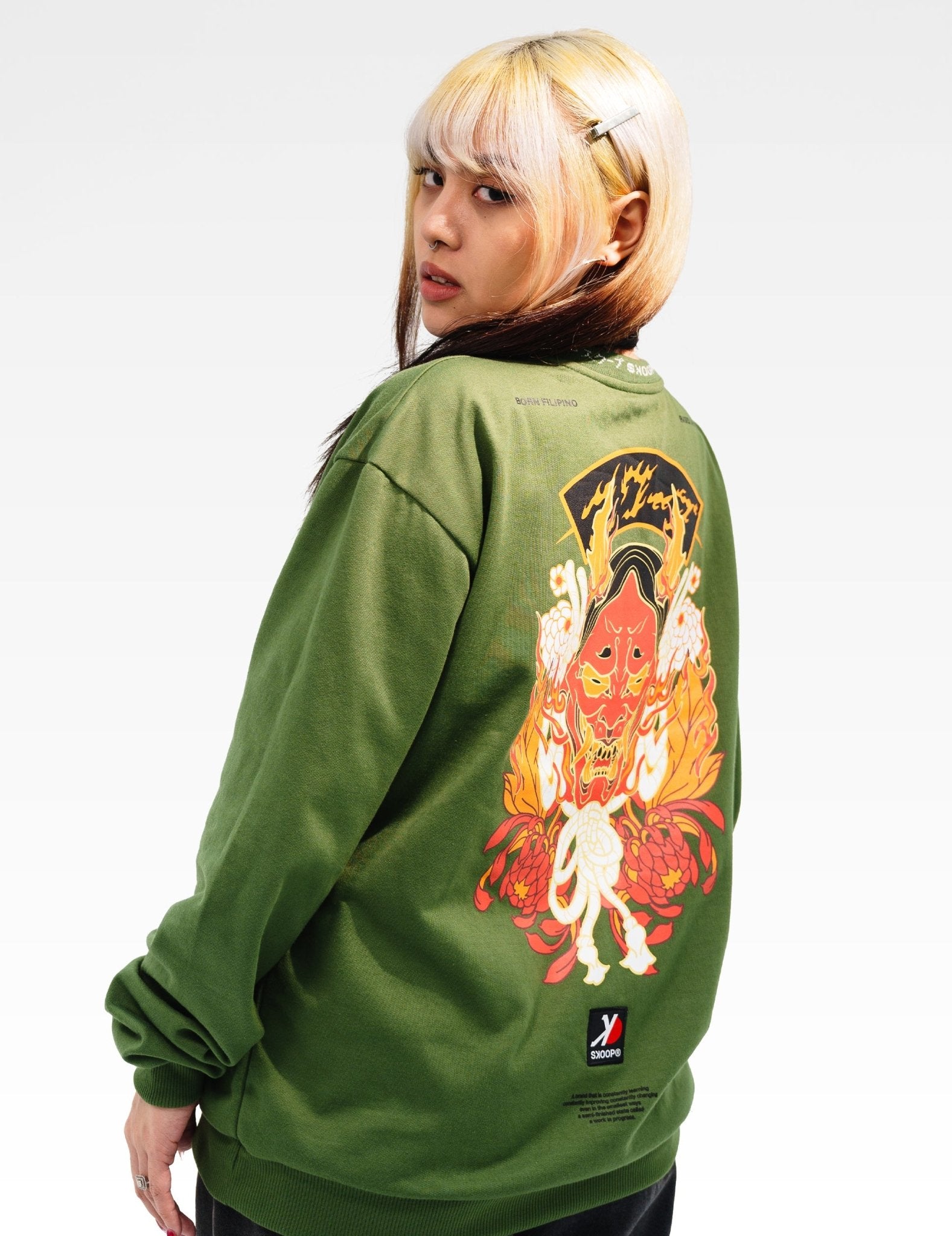 SKOOP® Sweater Hannya Olive - SKOOP