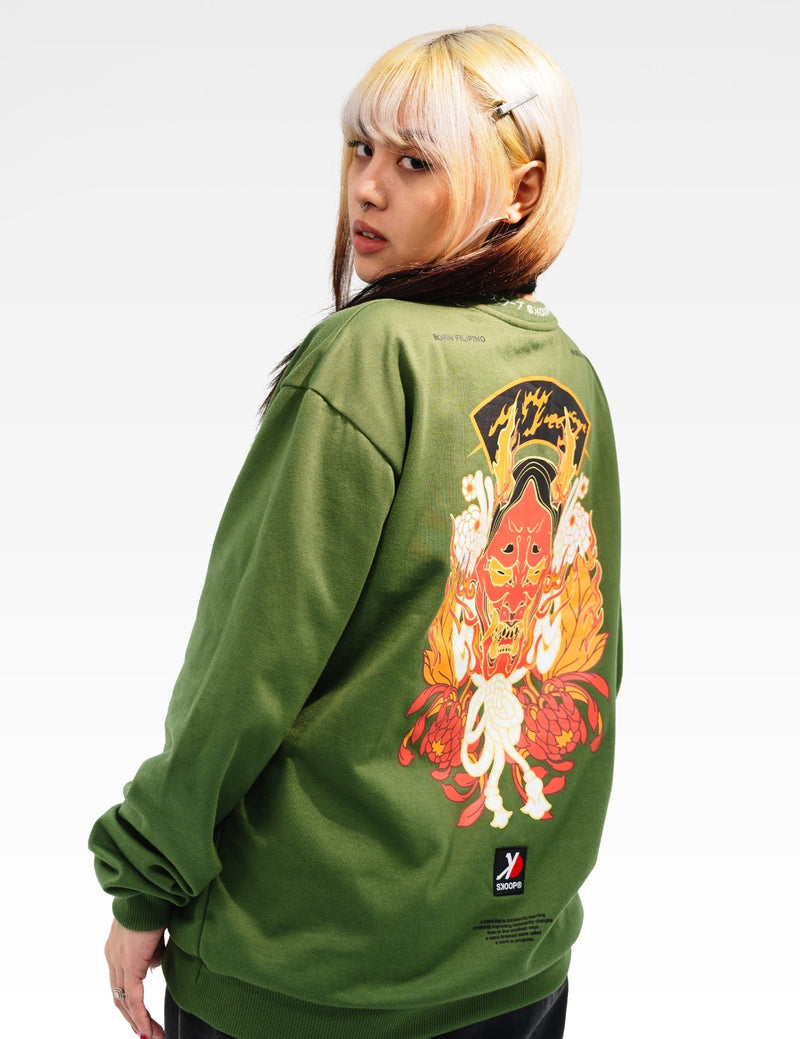SKOOP® Sweater Hannya Olive - SKOOP