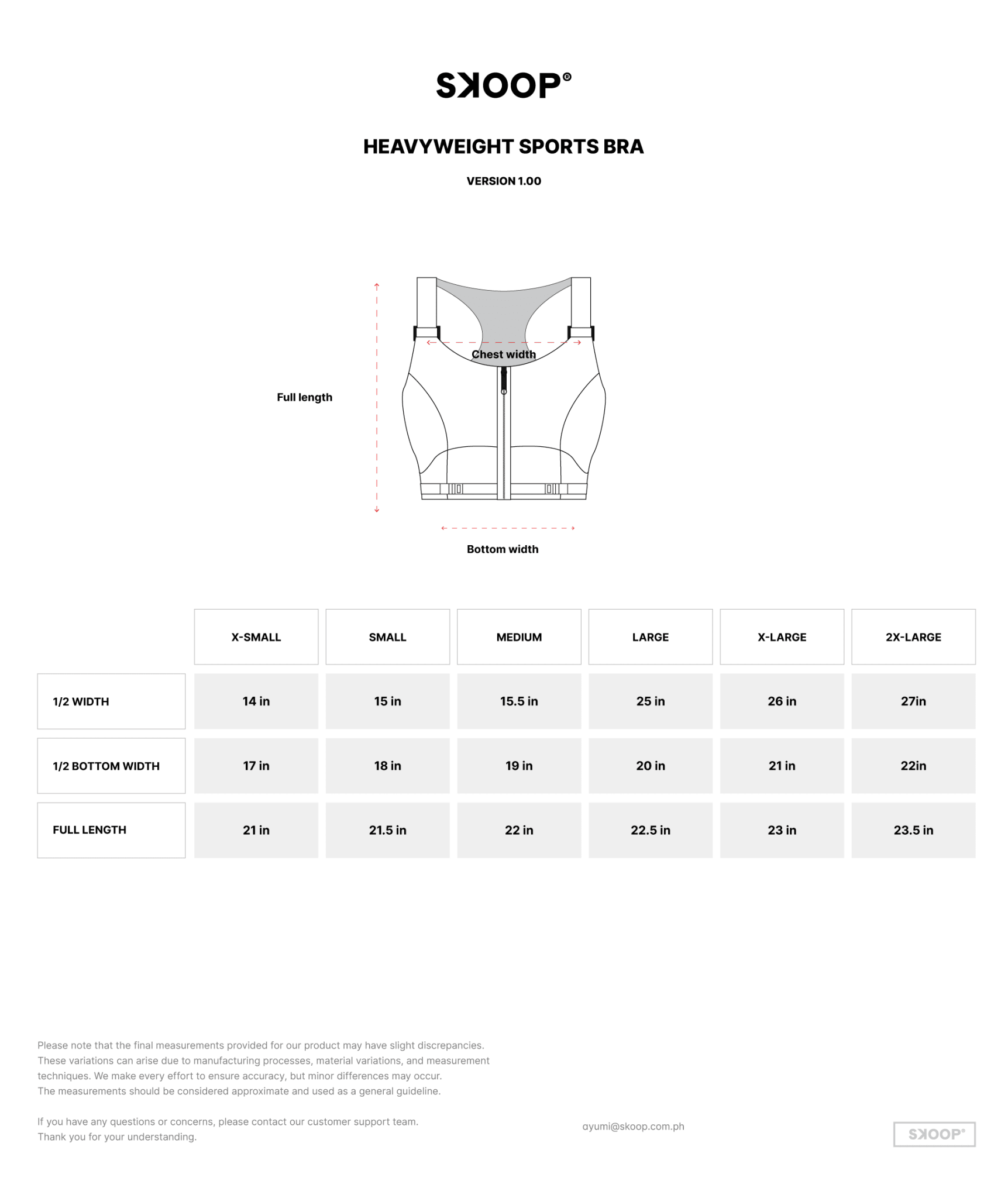 SKOOP® Nero Heavyweight Sports Bra Onyx - SKOOP