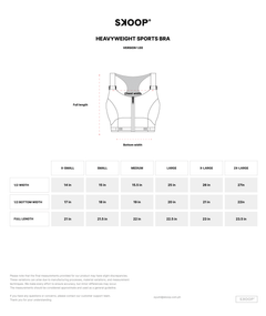 SKOOP® Nero Heavyweight Sports Bra Onyx - SKOOP