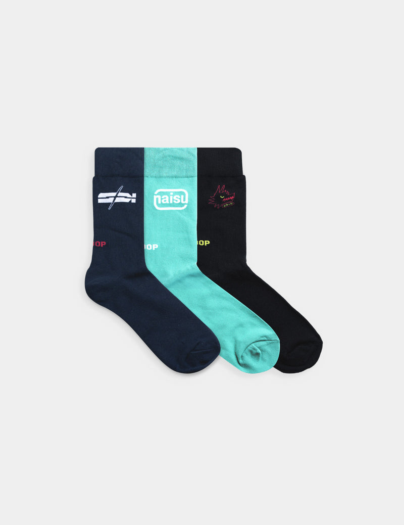 JERZY2K Graphic Socks Set of 3 - SKOOP