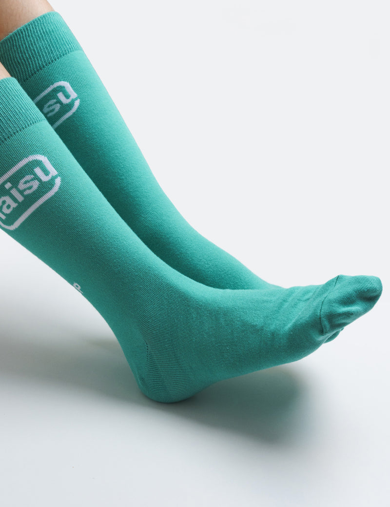 JERZY2K Teal Naisu Graphic Socks - SKOOP