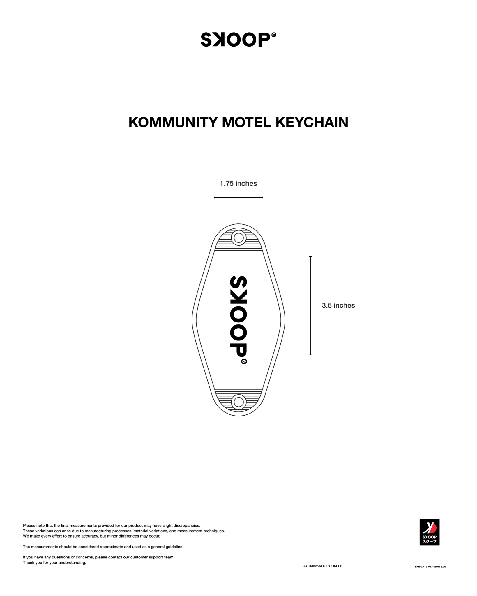 SKOOP® Kommunity Motel Keychains - SKOOP