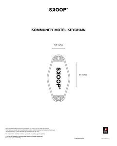 SKOOP® Kommunity Motel Keychains - SKOOP