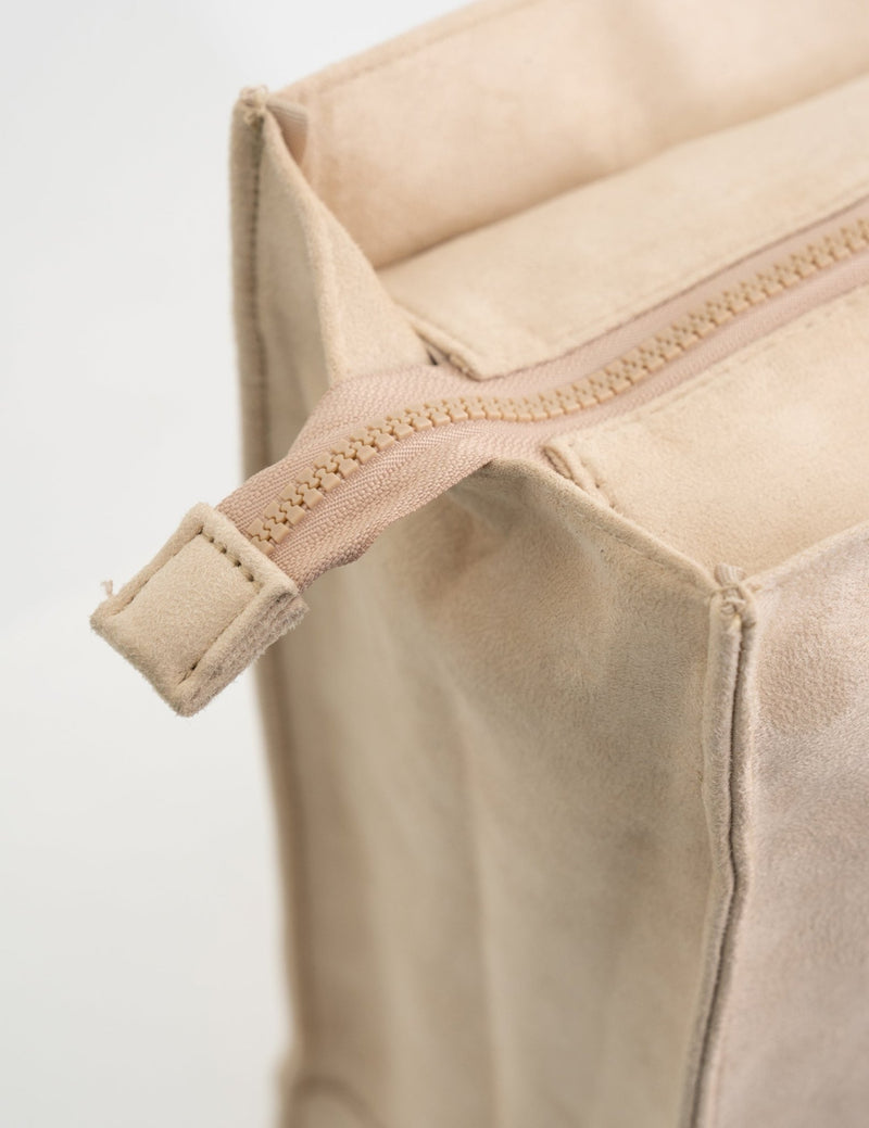 SKOOP® Kuufuku Suede Tote Bag Almond - SKOOP