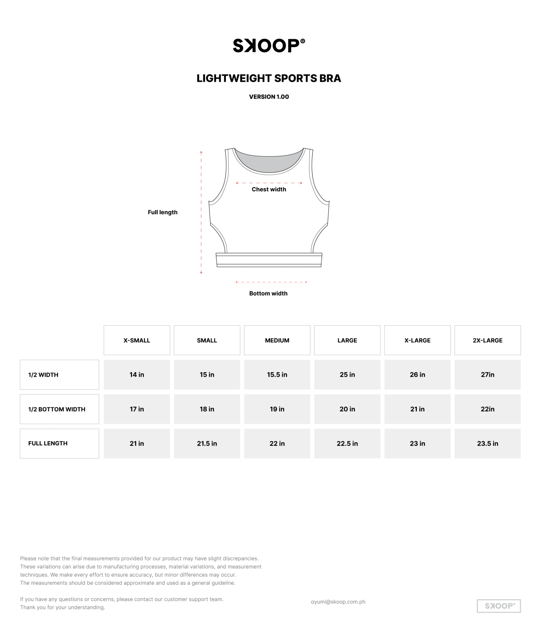 SKOOP® Nero Lightweight Sports Bra Onyx - SKOOP
