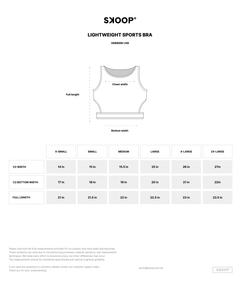 SKOOP® Nero Lightweight Sports Bra Onyx - SKOOP