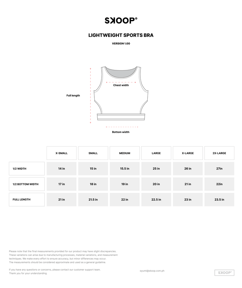 SKOOP® Nero Lightweight Sports Bra Onyx - SKOOP