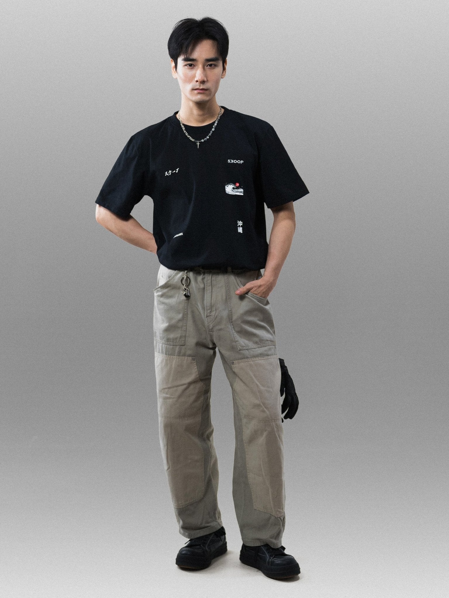 Okinawa Black T-Shirt - SKOOP