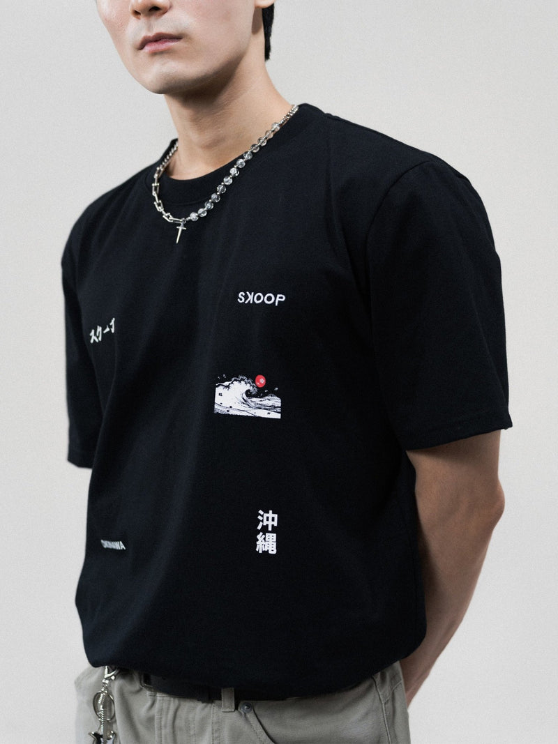 Okinawa Black T-Shirt - SKOOP
