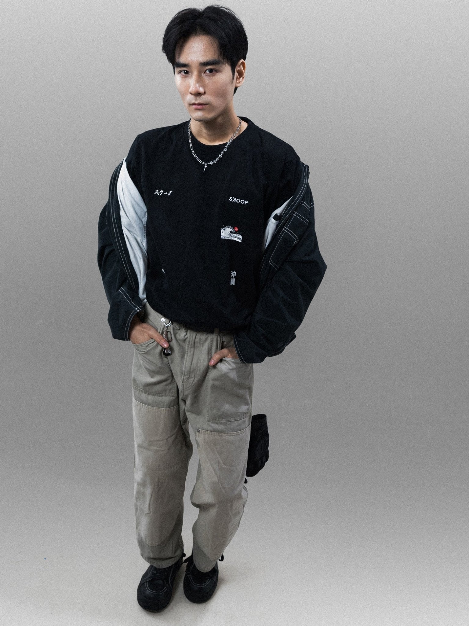 Okinawa Black T-Shirt - SKOOP