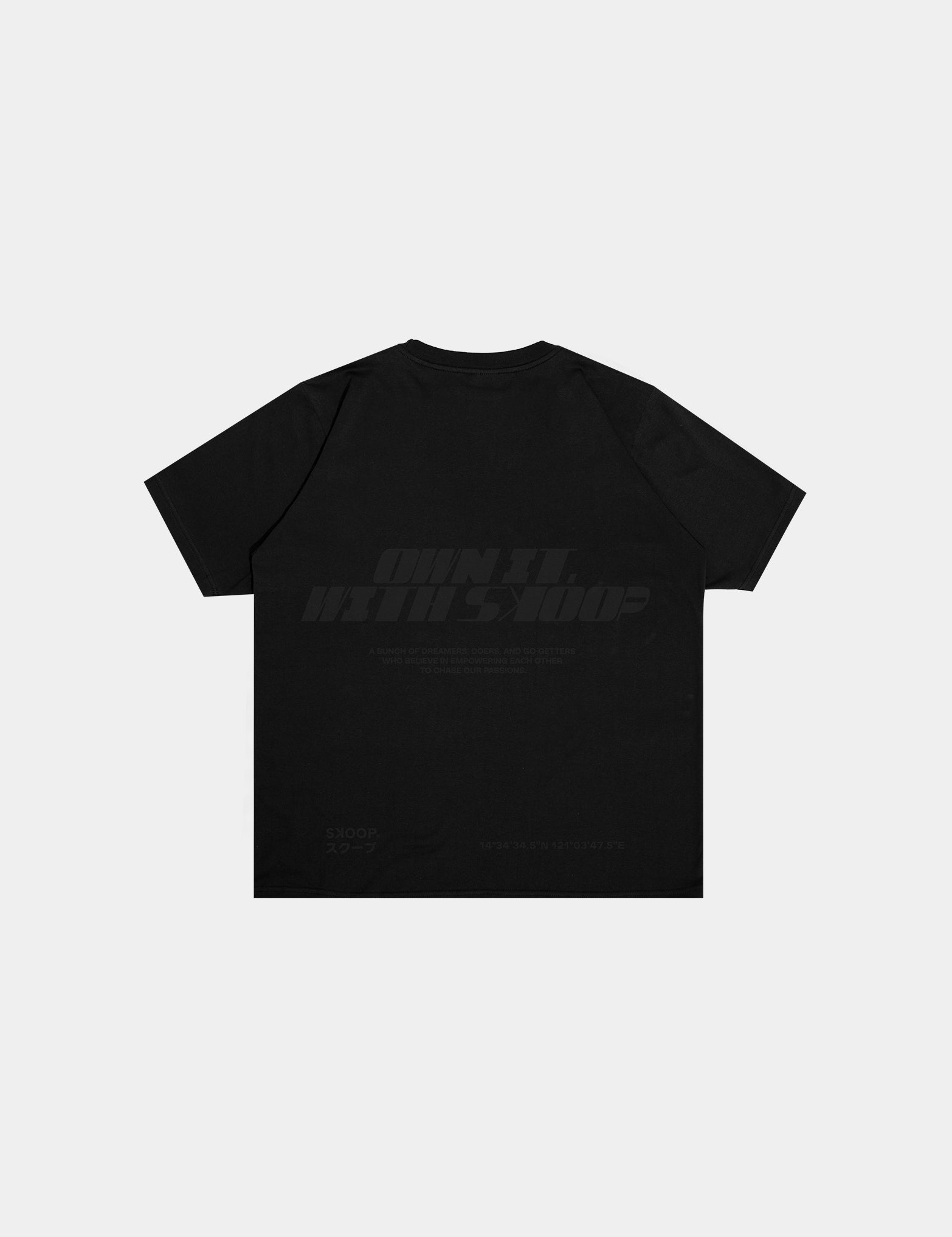 SKOOP® OWN IT w/ SKP Crewneck Shirt Onyx - SKOOP