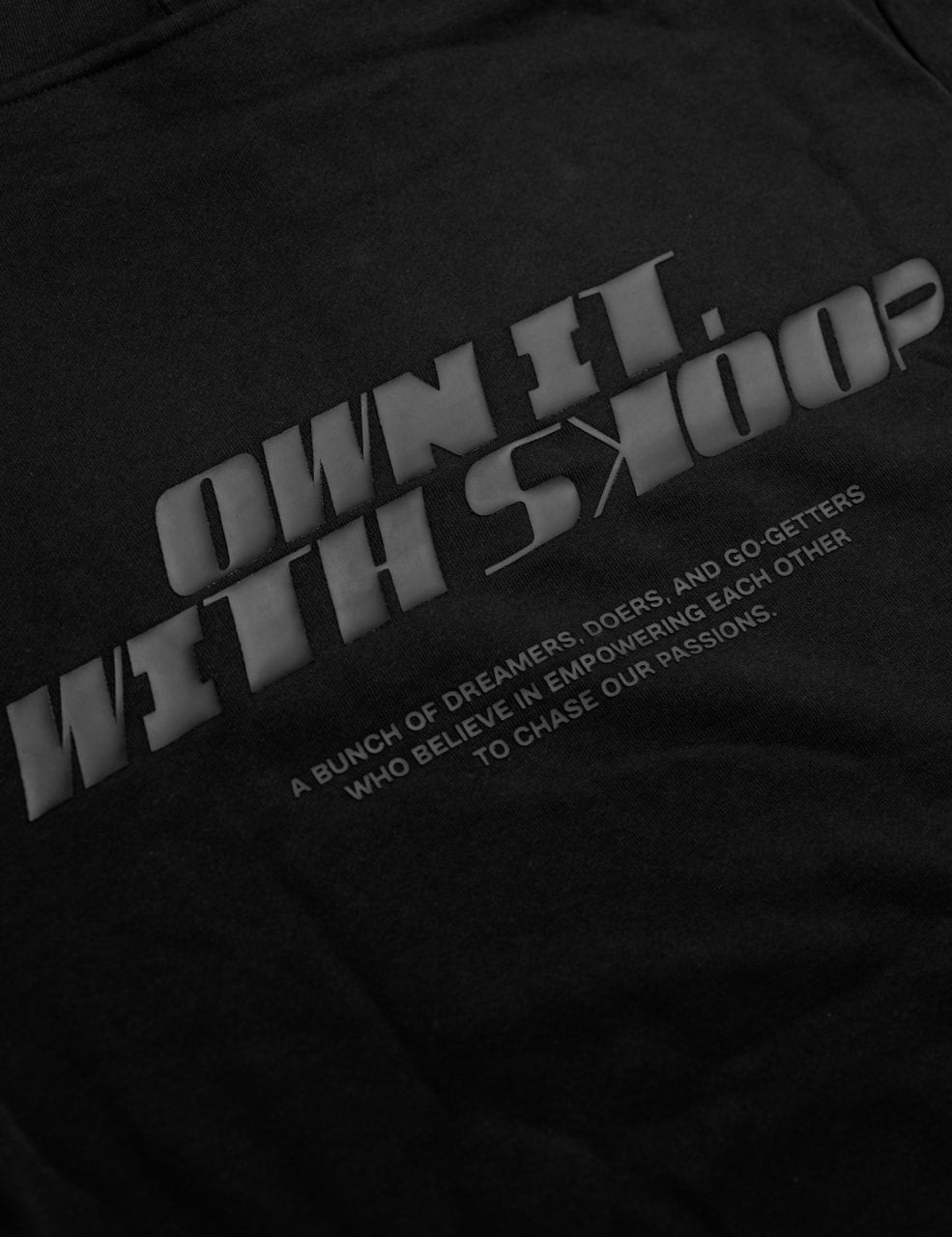 SKOOP® OWN IT w/ SKP Hoodie Onyx - SKOOP