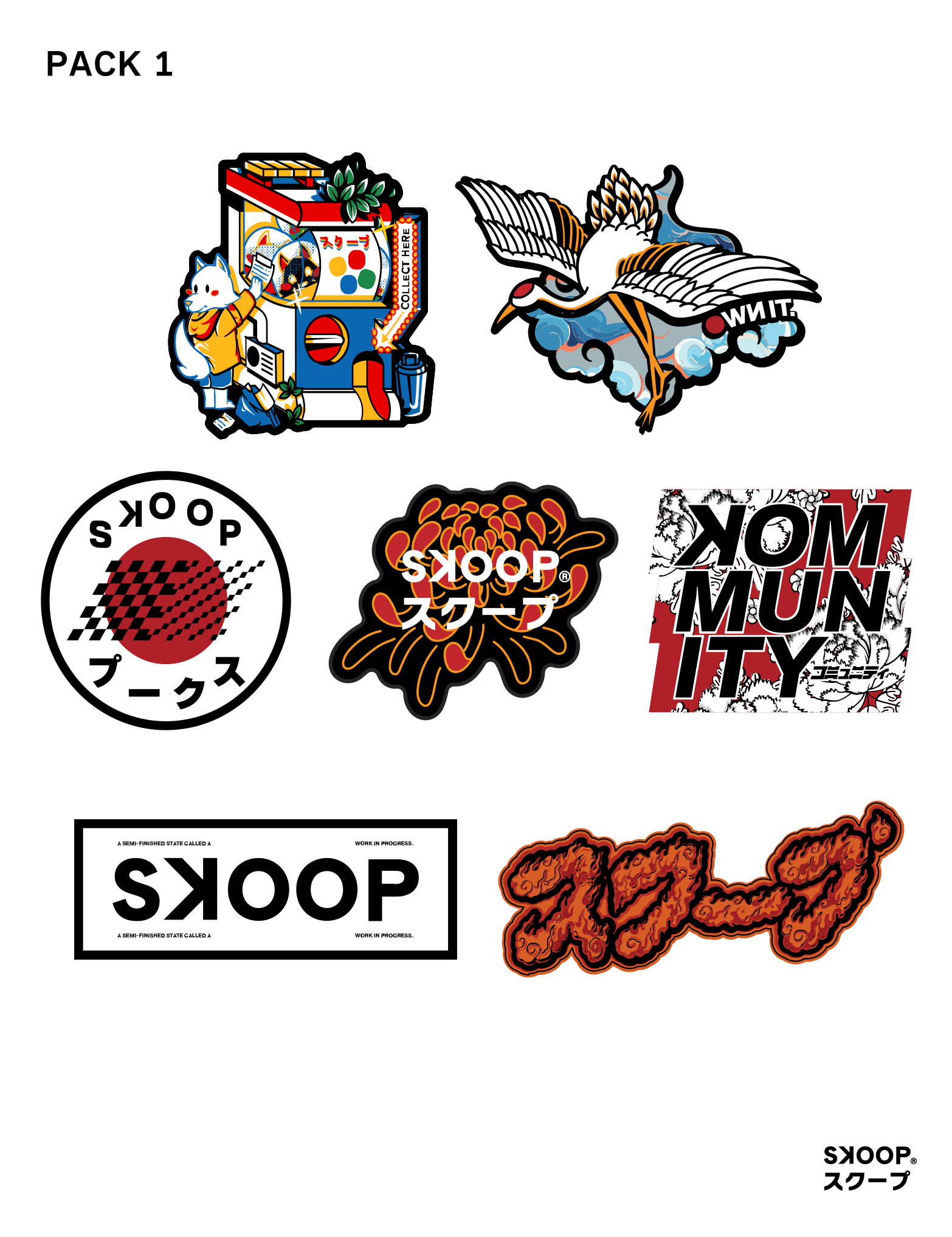 SKOOP® Kommunity Sticker Pack 1