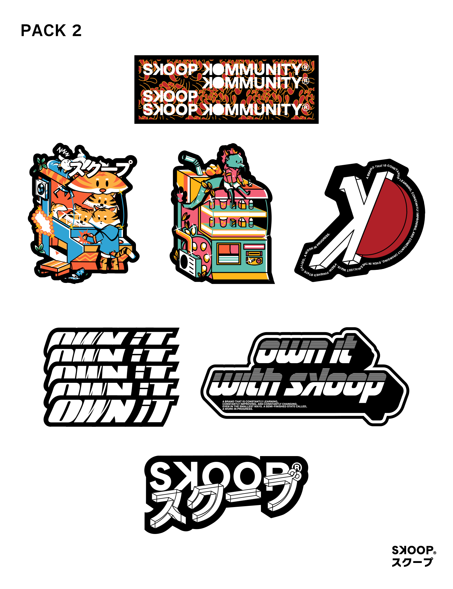 SKOOP® Kommunity Sticker Pack 2