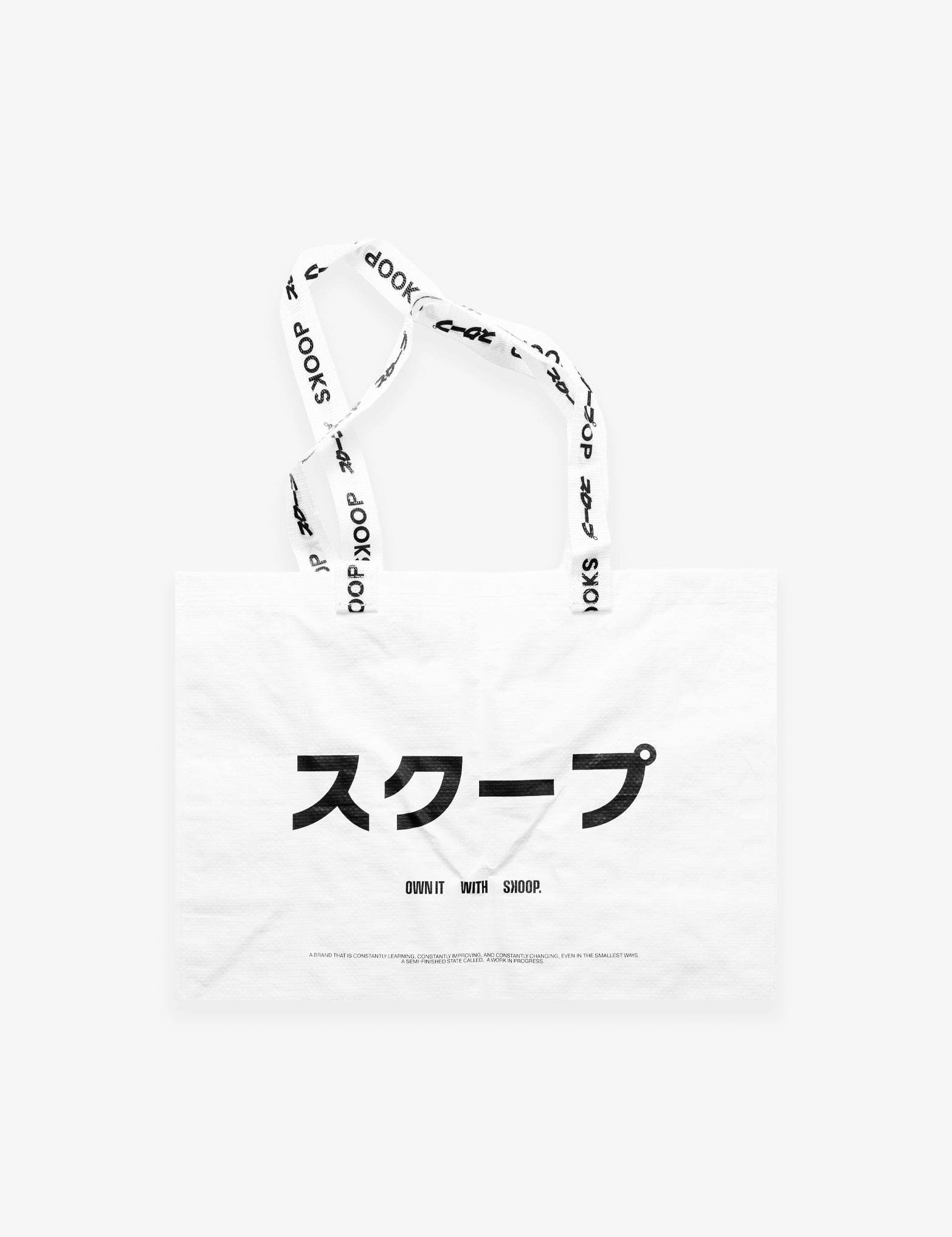 SKOOP® Woven Tote Bag White - SKOOP